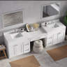 DISAR 103'' Double Bathroom Vanity with Quartz Top | Wayfair
